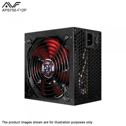 AVF APS750-F12P 750W Gaming Power Supply with PCI-E 6+2 Pin V2.31 PSU
